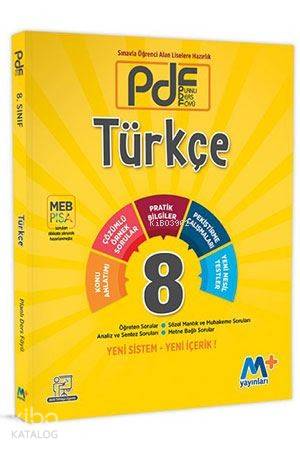 Martı Yayınları 8. Sınıf LGS Türkçe PDF Planlı Ders Föyü Martı 