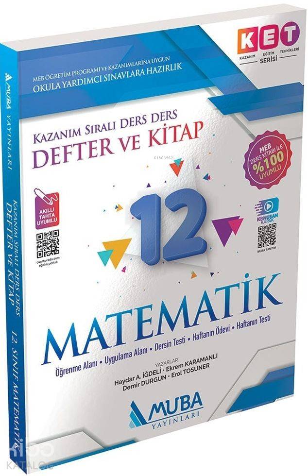 Muba Yayınları 12. Sınıf Matematik KET Serisi Defter ve Kitap Muba 