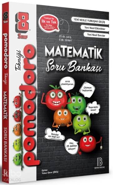  8Sınıf Pomodoro Matematik Soru Bankası Benim Hocam Yayınları | Yunus Emre Çekiç | Benim Hocam Yayınları | 9786052778029 | 