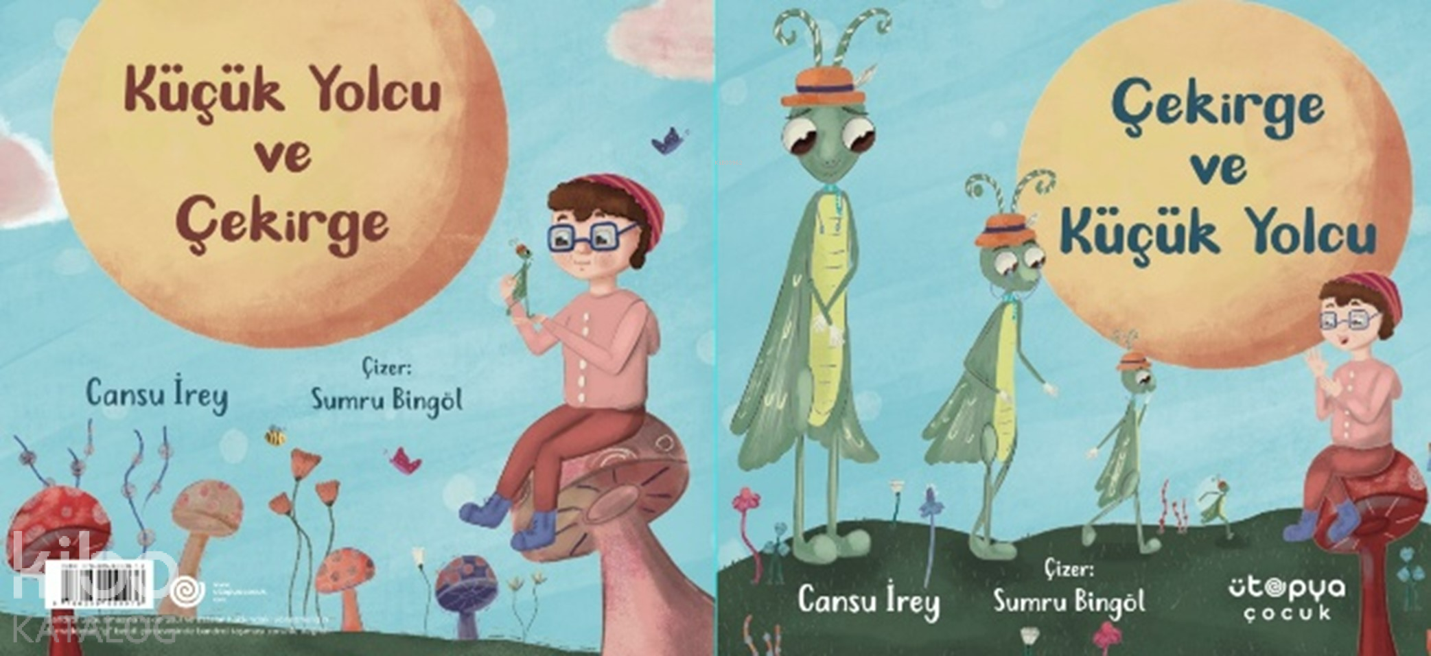 Çekirge ve Küçük Yolcu - Küçük Yolcu ve Çekirge (İki Kitap Birlikte)