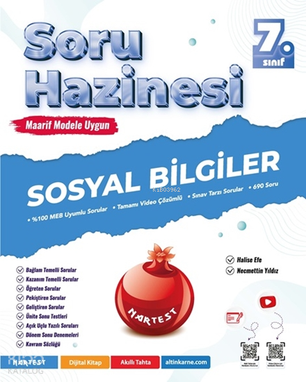Nartest 7. Sınıf Sosyal Bilgiler Soru Hazinesi