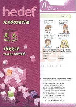 8. Sınıf Türkçe Yaprak Testi