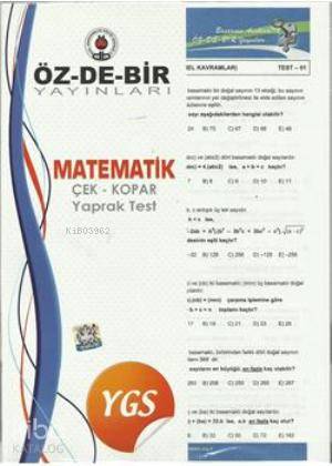 Ygs Matematik Çek Kopar Yaprak Test