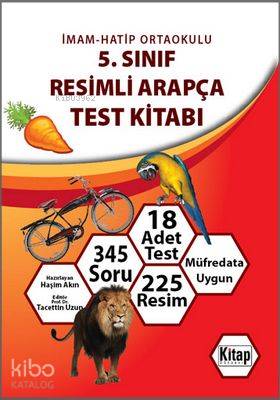  5 Sınıf Resimli Arapça Test Kitabı | Haşim Akın | Kitap Dünyası | 9786053511120 | 
