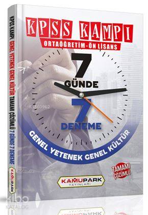 KPSS Kampı Ortaöğretim Ön Lisans 7 Günde 7 Deneme