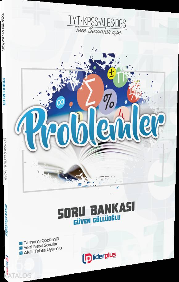 Lider Plus Yayınları TYT KPSS ALES DGS Tüm Sınavlar İçin Problemler Soru Bankası Lider Plus 