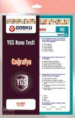 YGS Coğrafya; 52 Adet Konu Testi