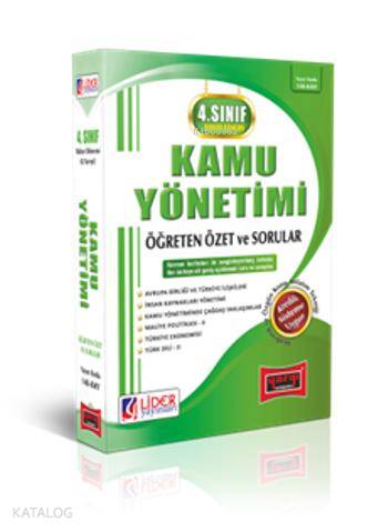 4. Sınıf Bahar Dönemi Kamu Yönetimi Öğreten Özet ve Sorular