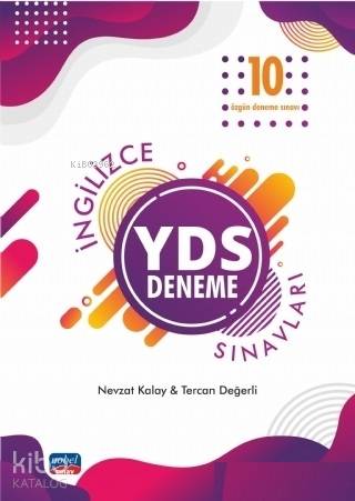  2019 İngilizce YDS 10 Özgün Deneme Sınavları | Nevzat Kalay | Nobel Sınav | 9786057960269 | 