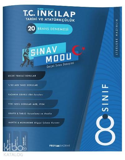 Pruva 8. Sınıf İnkılap Tarihi ve Atatürkçülük Branş Denemesi