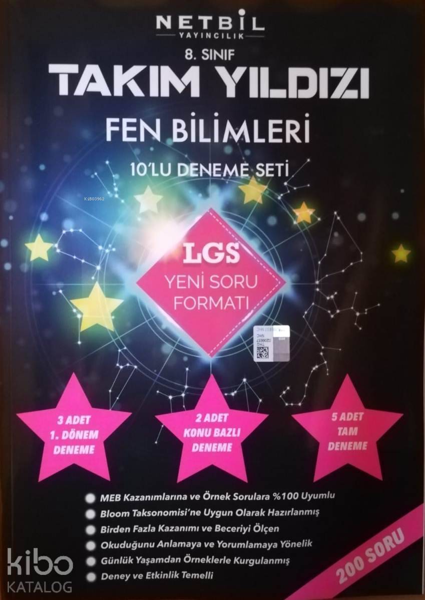 Netbil - 8. Sınıf Takım Yıldızı Fen Bilimleri 1O Lu Deneme 