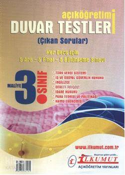 Açıköğretim 3. Sınıf| Duvar Testleri Seti; Maliye