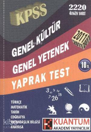 KPSS Genel Yetenek-Genel Kültür; Yaprak Test