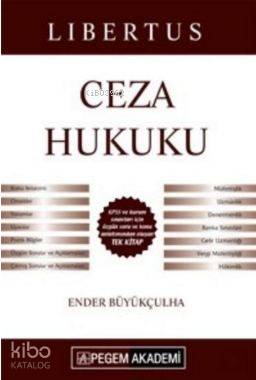 KPSS A Grubu Libertus Ceza Hukuku Konu Anlatımı 2016