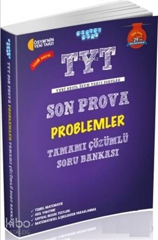 TYT Son Prova Problemler Tamamı Çözümlü Soru Bankası