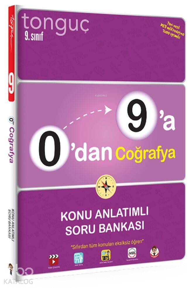 Tonguç Yayınları 9. Sınıf 0 dan 9 a Coğrafya Konu Anlatımlı Soru Bankası Tonguç
