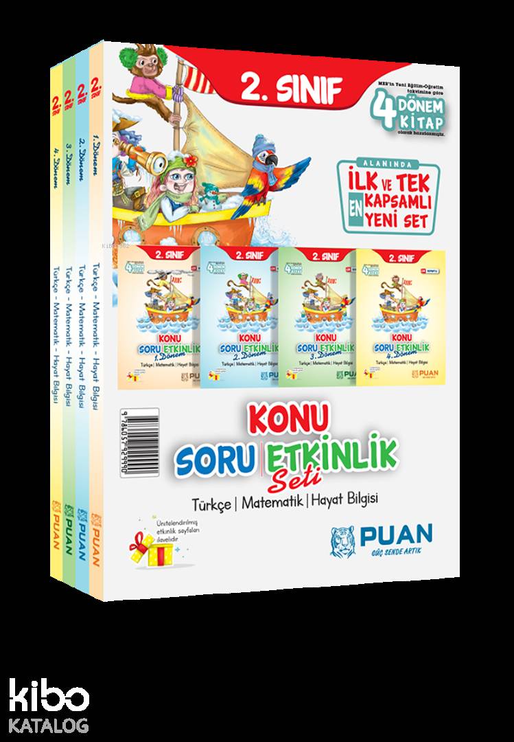 Puan Yayınları 2. Sınıf Konu Soru Etkinlik Seti 4 Kitap Puan 