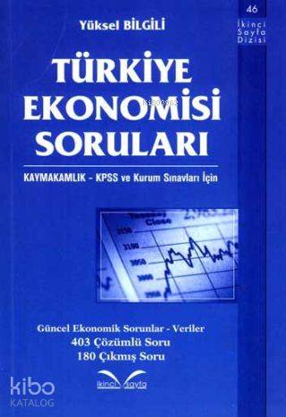 Türkiye Ekonomisi Soruları; Kaymakamlık - KPSS ve Kurum Sınavları İçin