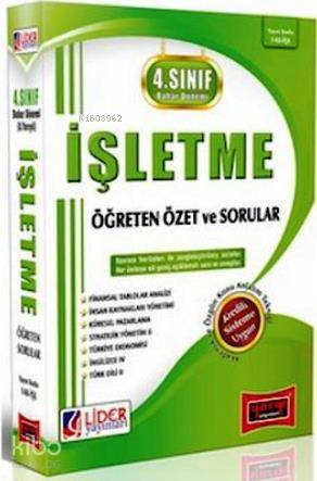 4. Sınıf Bahar Dönemi İşletme Öğreten Özet ve Sorular