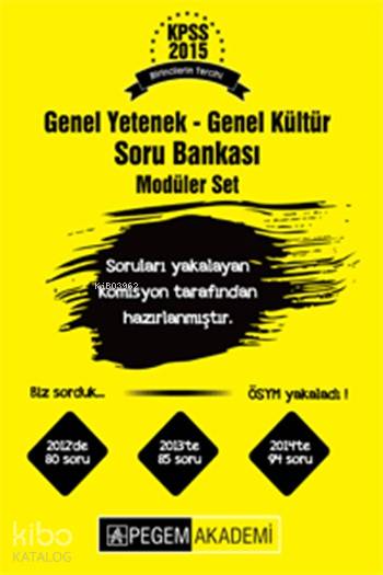 KPSS Genel Yetenek - Genel Kültür Modüler Soru Bankası Seti; Tamamı Çözümlü Soru Bankası - 5 Kitap - 2015