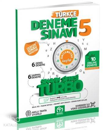 Model Eğitim Yayınları 5. Sınıf Türkçe Turbo Deneme Sınavı Model Eğitim 