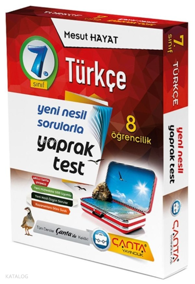 Çanta 7.Sınıf Kutu Yaprak Test Türkçe