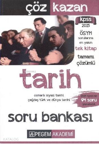 KPSS Tarih Çöz Kazan Tamamı Çözümlü Soru Bankası
