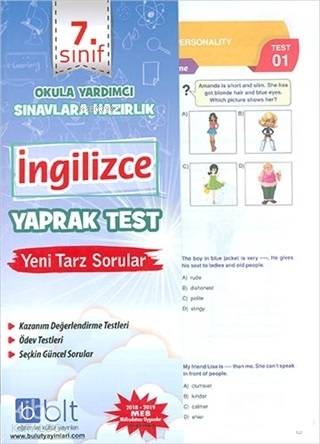  7 Sınıf İngilizce Yaprak Test | 7 Sınıf İngilizce Yaprak Test | Kolektif | Bulut Eğitim ve Kültür Yayınları | 9786057930019 