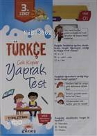  3 Sınıf Türkçe Çek Kopar Yaprak Test | 3 Sınıf Türkçe Çek Kopar Yaprak Test | Kolektif | Güneş Yayın Dağıtım | 9786057930385 