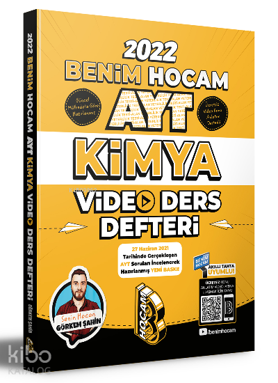 Benim Hocam Yayınları 2022 AYT Kimya Video Ders Defteri