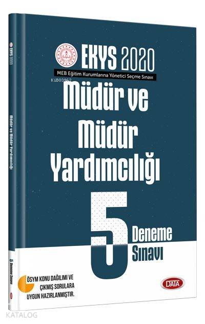Data Yayınları 2020 EKYS MEB Müdür ve Müdür Yardımcılığı 5 Deneme