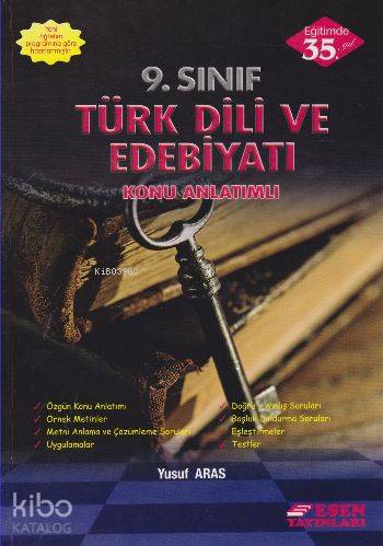  Esen Yayınları 9 Sınıf Türk Dili ve Edebiyatı Konu Anlatımlı Esen | Yusuf Aras | Esen Yayınları | 9786059373067 | 