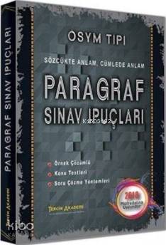  2018 Paragraf Sınav İpuçları | 2018 Paragraf Sınav İpuçları | Kolektif | Tercih Akademi | 9786059085847 