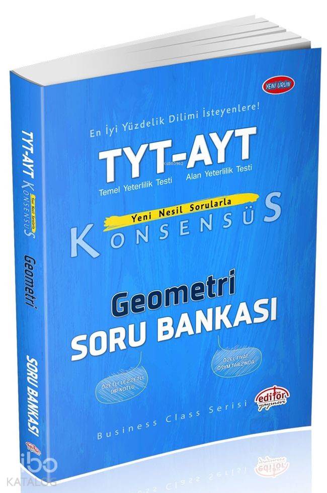 Editör Yayınları TYT AYT Geometri Konsensüs Soru Bankası Editör 