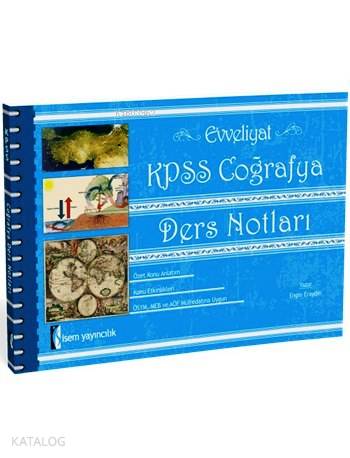 Evveliyat KPSS Coğrafya Ders Notları 2015
