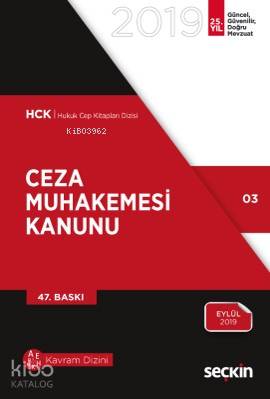  Ceza Muhakemesi Kanunu | Ceza Muhakemesi Kanunu | Remzi Özmen | Seçkin Yayıncılık | 9789750257308 
