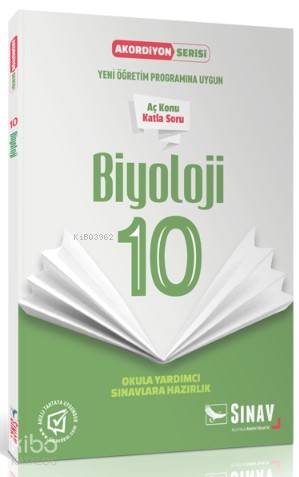 Sınav Dergisi Yayınları 10. Sınıf Biyoloji Akordiyon Serisi Aç Konu Katla Soru Sınav Dergisi 