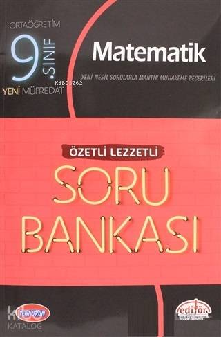 Editör Yayınları 9. Sınıf Matematik Özetli Lezzetli Soru Bankası Editör 