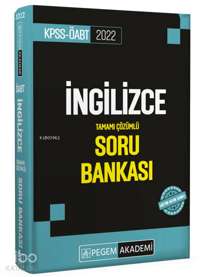 2022 KPSS ÖABT İngilizce Tamamı Çözümlü Soru Bankası
