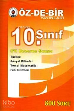 10. Sınıf 5li Deneme Sınavı 800 Soru