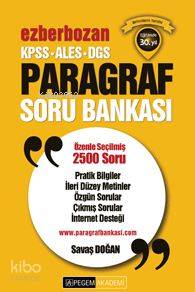 KPSS ALES DGS Ezberbozan Paragraf Soru Bankası 2016