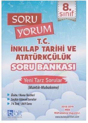  Bulut Yayınları 8 Sınıf LGS TC İnkılap Tarihi ve Atatürkçülük Soru Bankası Bulut | Bulut Yayınları 8 Sınıf LGS TC İnkılap Tarihi ve Atatürkçülük Soru Bankası Bulut | Kolektif | Bulut Eğitim ve Kültür Yayınları | 9789752461741 