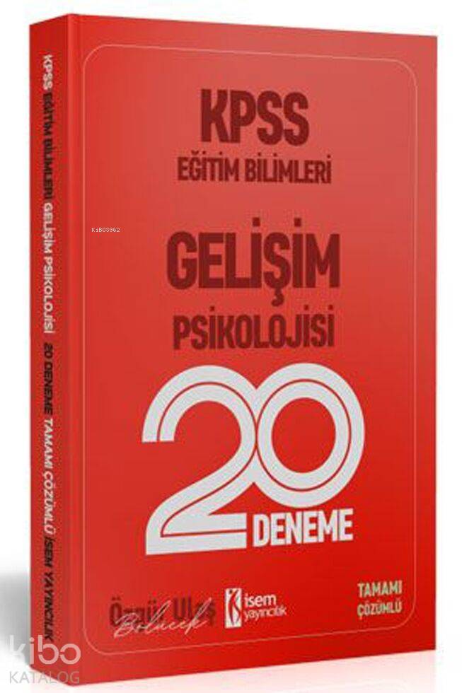 İsem Yayınları 2020 KPSS Eğitim Bilimleri Gelişim Psikolojisi 20 Deneme