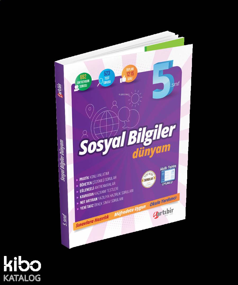 Artıbir Yayınları 5. Sınıf Sosyal Bilgiler Dünyam Artıbir 