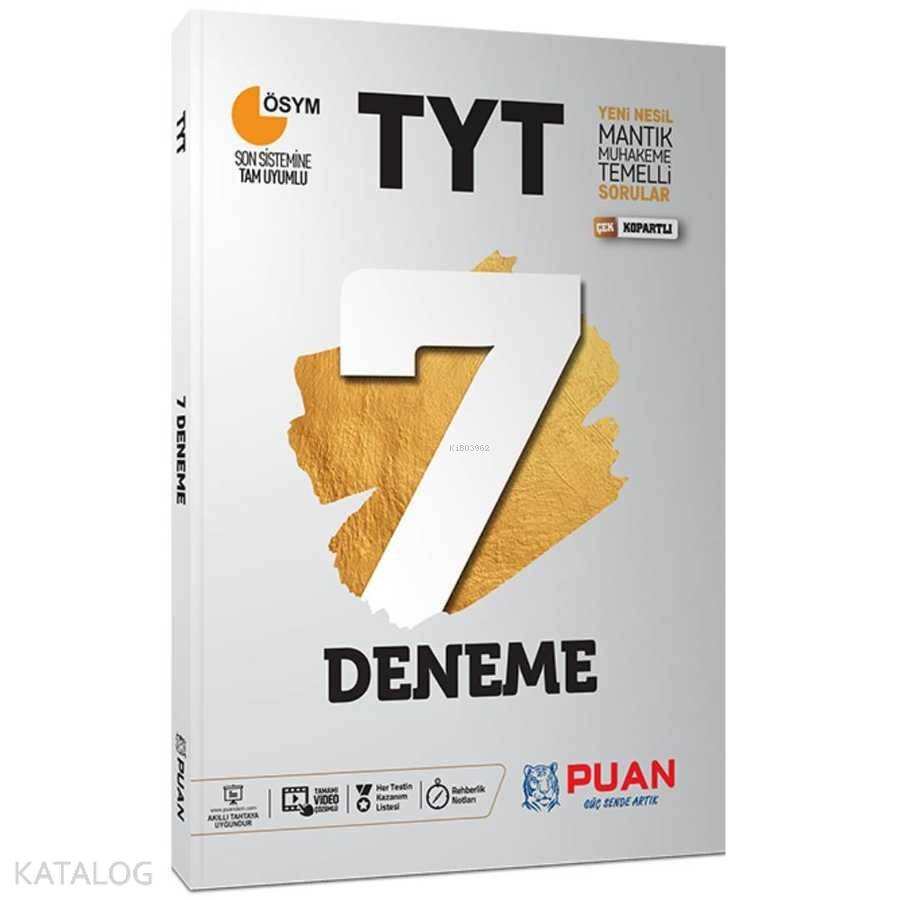Puan Yayınları TYT Video Çözümlü 7 Deneme Puan 