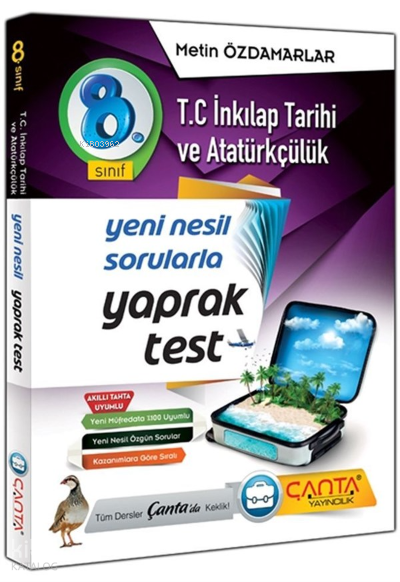 Çanta - 8. Sınıf Yeni Nesil T.C Inkılap Tarihi Yaprak Test