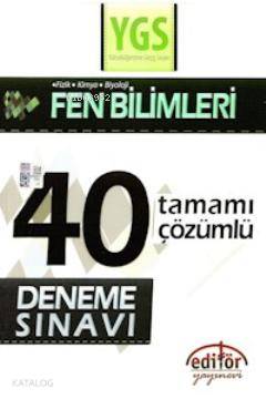 YGS Fen Bilimleri Tamamı Çözümlü 40 Deneme Sınavı