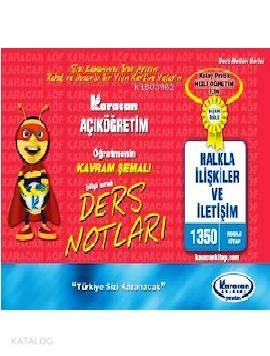 1. Sınıf Halkla İlişkiler ve İletişim Kavram Şemalı Ders Notları Kod - 1350