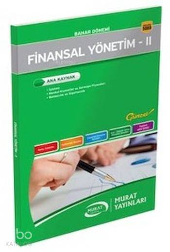 3. Sınıf 6. Yarıyıl Finansal Yönetim 2
