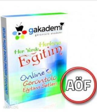 Pratik AÖF Muhasebe Uygulamaları Online Görüntülü Eğitim Seti